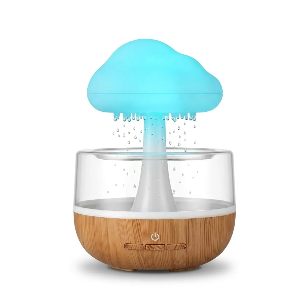 Rain Cloud Night Light & Humidifier — Mushroom Cloud, 7 Colours
