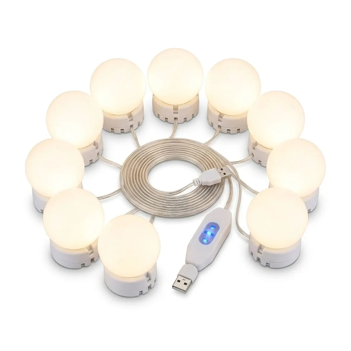 Vanity Mirror LED Light Kit — 10 Bulbs
